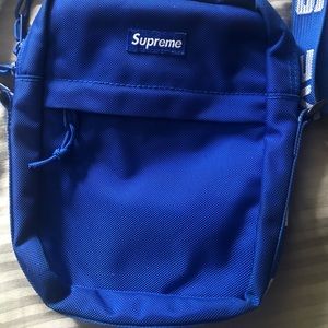 Supreme royal blue ss18 shoulder bag